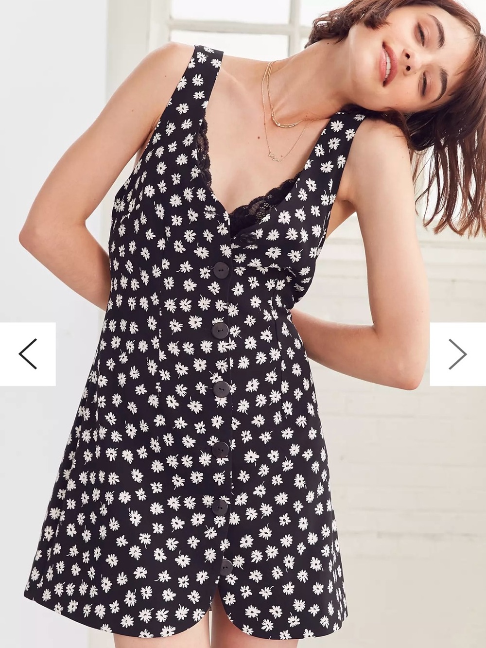 Urban Outfitters Cooperative Vivi Button-Down Mini Dress